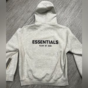 Fear Of God Essentials Men’s Hoodie Dark Oatmeal 100% Authentic Sweatshirt